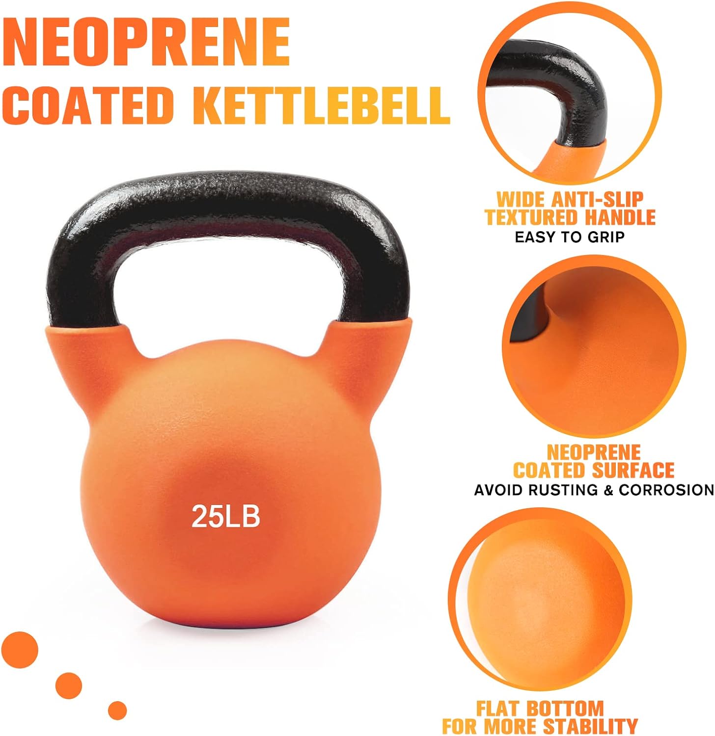 RitFit Neoprene Coated Kettlebell Weight Set